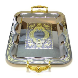 Ensemble de trois plateaux assortis de taille différente