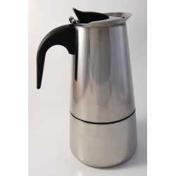 Italian Espresso coffee maker with stainless steel filter (Moka Coffee Pot Silver)...