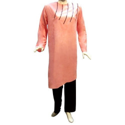 Hafsa set (Pink tunic and black pants)