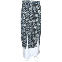 Black Anissa skirt with white patterns
