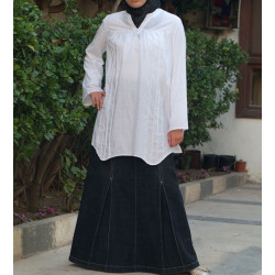 French style tunic - Seafoam Top [wB0451]