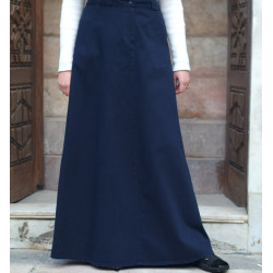 100% cotton pleated skirt - Pleated Pencil Skirt [wT0014]