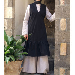 Souhaila Loose Tunic - Souhaila Long Wrap Vest [wB0771]