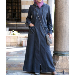 Tunisian corduroy coat - Corduroy Harlem Jilbab [wO0113]