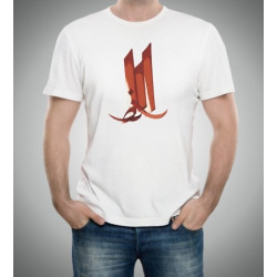 T-Shirt personnalisable avec calligraphie arabe artistique "Al-Khat" (La calligraphie)...