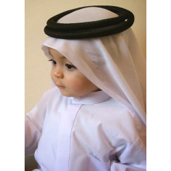 Qamis long pour bébé (col et manches longues) - Taille 20 (De 9 à 12 mois)