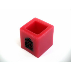 Petit Photophore décoratif marocain de couleur rouge