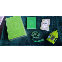 Pack Cadeau Musulman de couleur Verte : Le Noble Coran Rainbow (français/arabe) -...