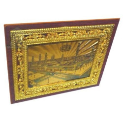Tableau holographique doré "La Mosquée de Medine"