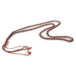 Chapelet "Sebha" ultra-résistant transparent bordeaux (99 grains)