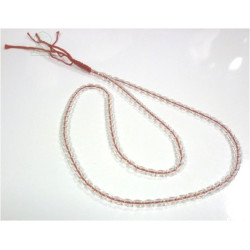 Chapelet "Sebha" ultra-résistant rouge transparent (99 grains)