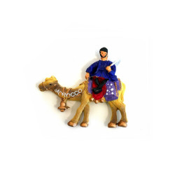 Magnet artisanal - Souvenir du Maroc (Morocco) en relief 3D