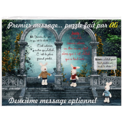 Puzzle personnalisable avec le prénom de l'enfant : J'apprends à éviter le chirk
