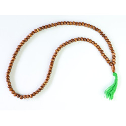 Chapelet traditionnel en bois (Tasbîh) à 99 grains (30 cm)