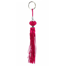 Porte-clés artisanal fabriqué à la main en sabra - Fushia
