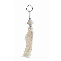 Porte-clés artisanal fabriqués à la main en sabra - Blanc