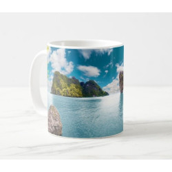 Paradise landscape mug in Thailand (sea and island)